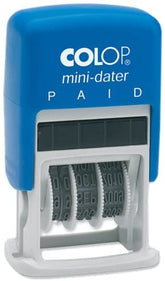 The COLOP MINI DATER PAID is a compact and efficient tool, perfect for those who need to mark and track documents quickly. With its self-inking design and precise date and paid message, this dater can save you time and effort while providing accurate and professional results.